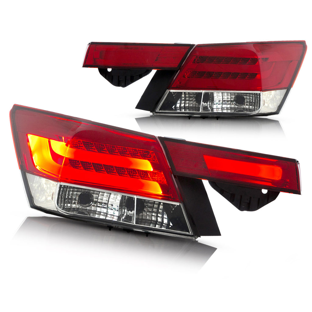VLAND LED Tail lights For Honda Accord Inspire 2008-2012 Aftermarket Rear Lamps [4PCS]