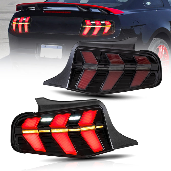 VLAND LED Tail Lights For Ford Mustang 2010 2011 2012 Rear Lamps Assembly 2PCS/Pair