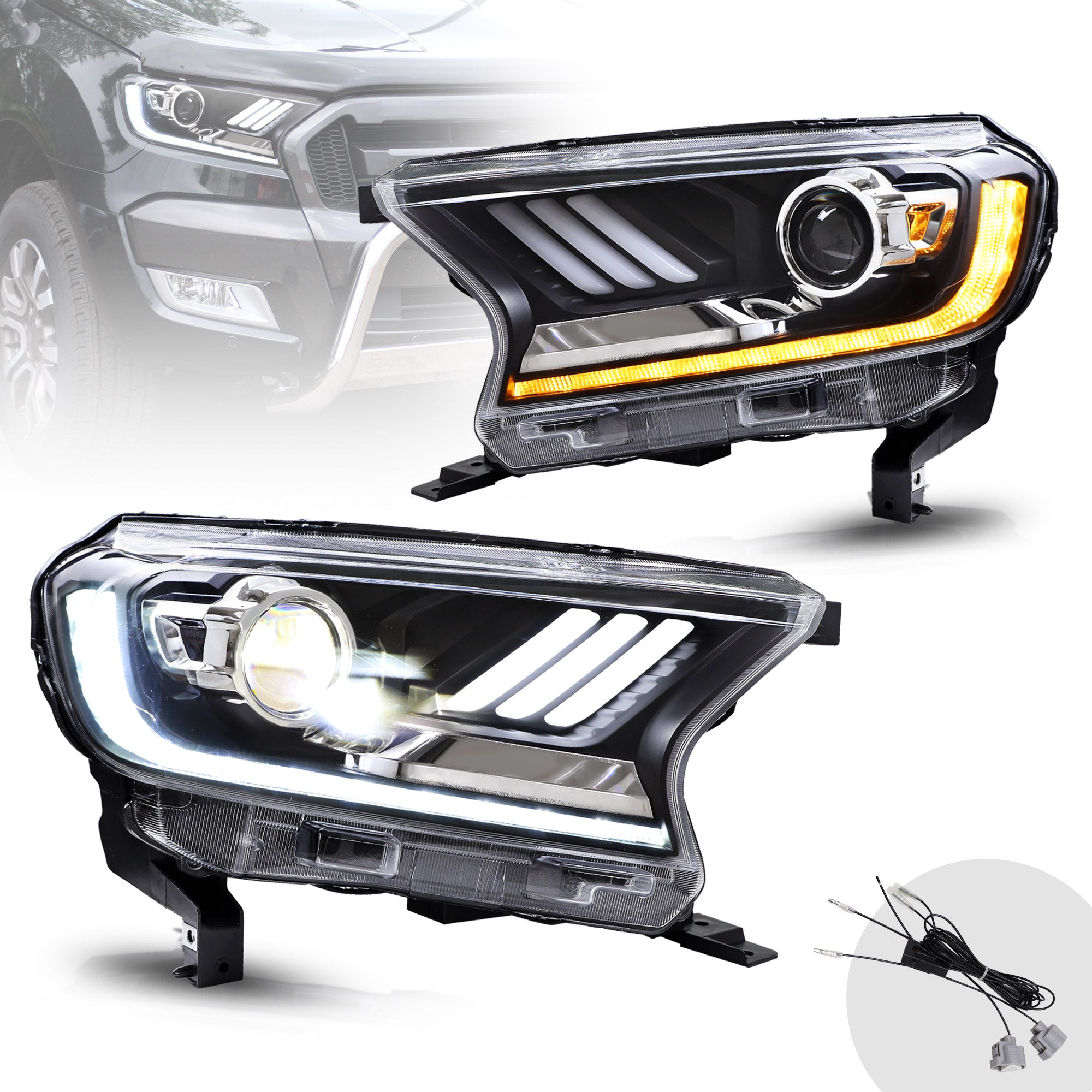 Phares LED VLAND pour Ford Ranger T6 2015-2020 (PX MkII, PX MkIII)