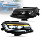 Phares de projecteur LED VLAND pour Chevrolet [chevy] Camaro 2016-2018