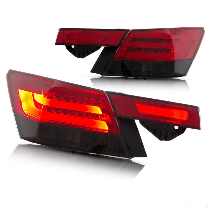 VLAND LED Tail lights For Honda Accord Inspire 2008-2012 Aftermarket Rear Lamps [4PCS]