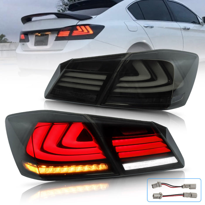 VLAND LED Taillights For Honda Accord 2013-2015 W/Sequential Rear lamps