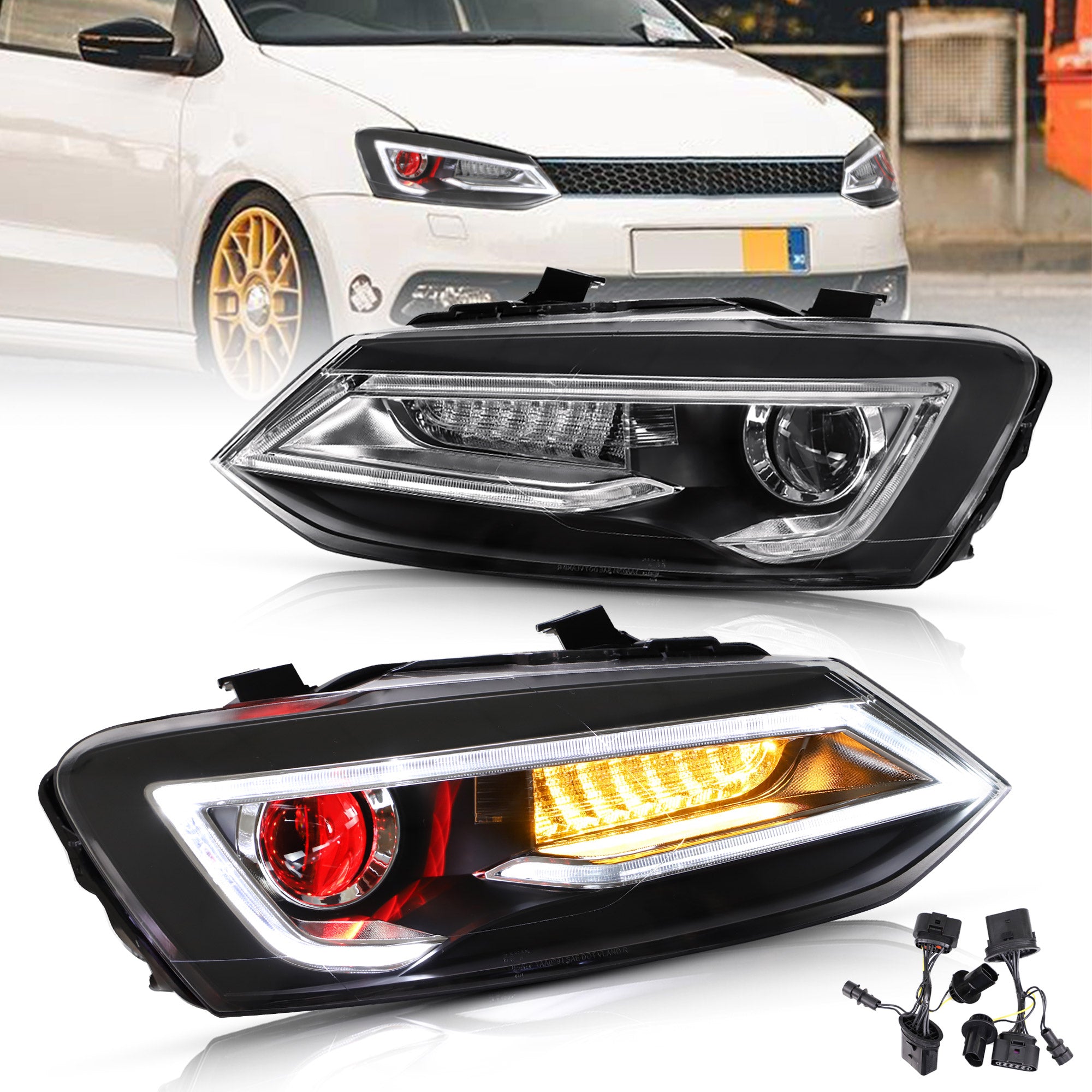 VLAND LED Headlights For Volkswagen Polo MK5 2009-2017 – VLAND US