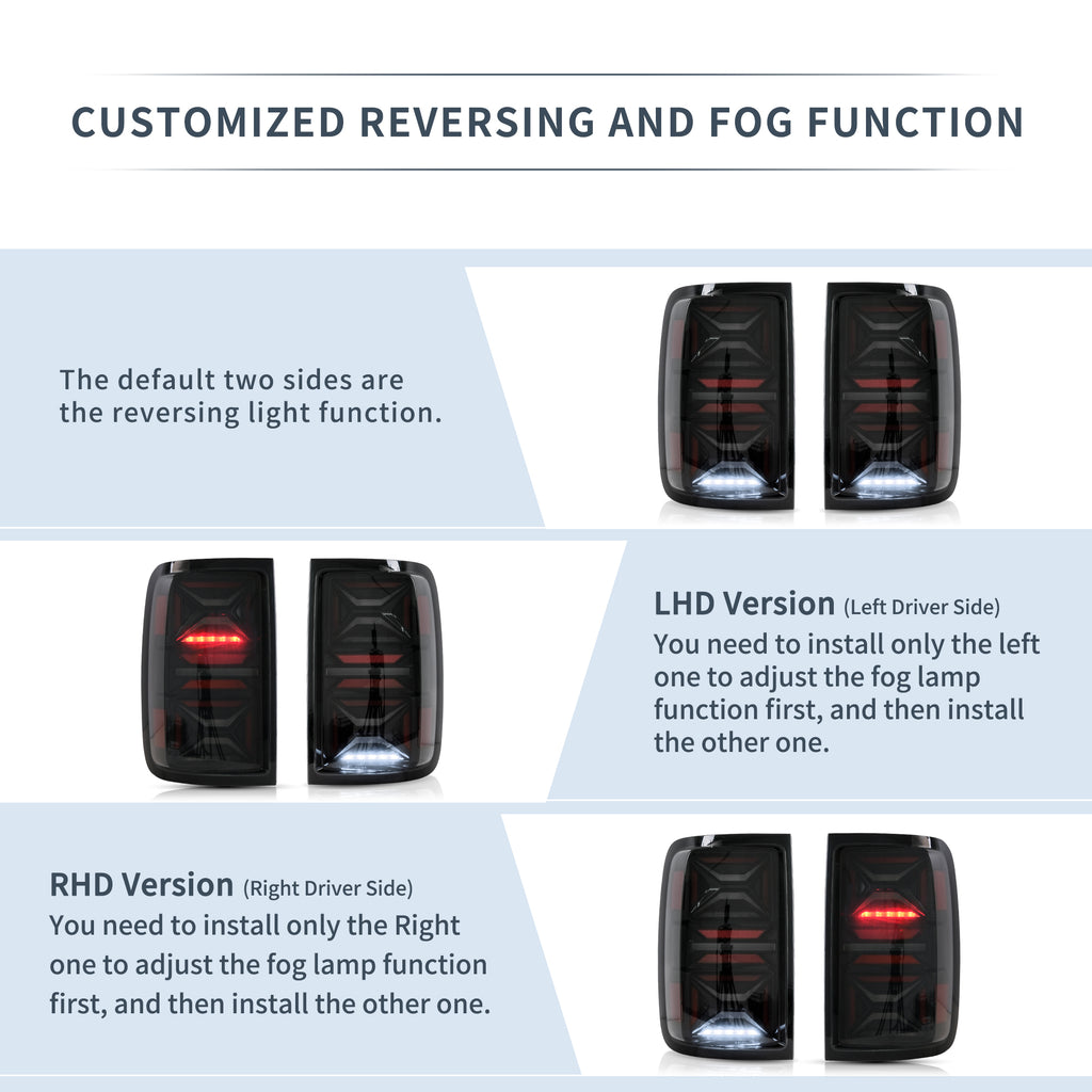 VLAND LED Taillights For 2010-2021 Volkswagen Amarok