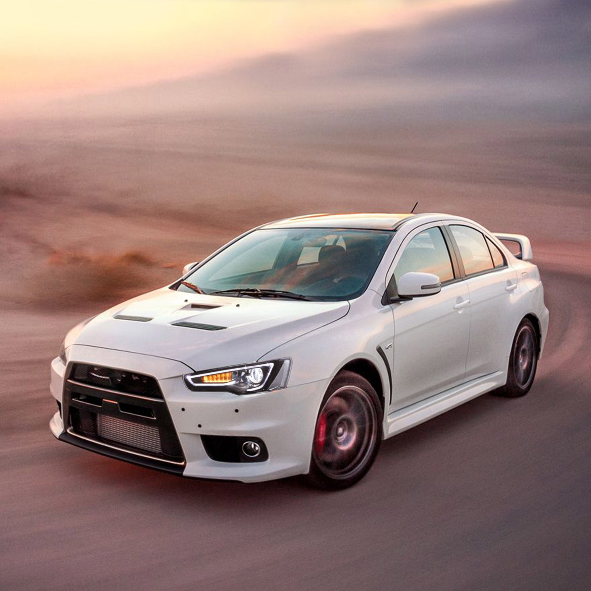 VLAND LED Headlights For 2008-2017 Mitsubishi Lancer /EVO X