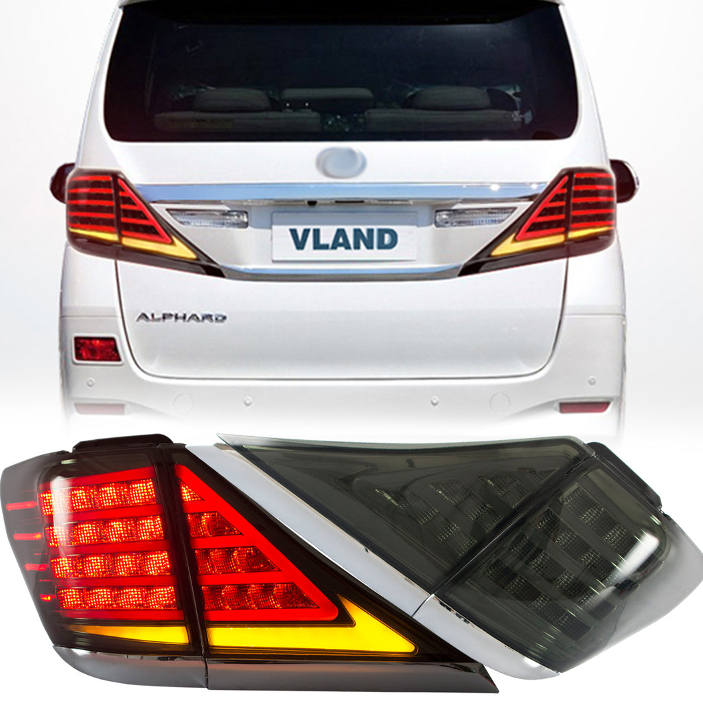 Vland Led Tail Lights for Toyota Verllfire & Alphard 2007-2013