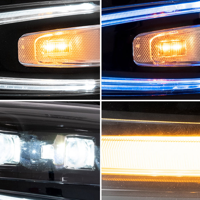 Faros delanteros con proyector LED VLAND para Chevrolet Silverado 1500 2500HD 3500HD 2007-2013