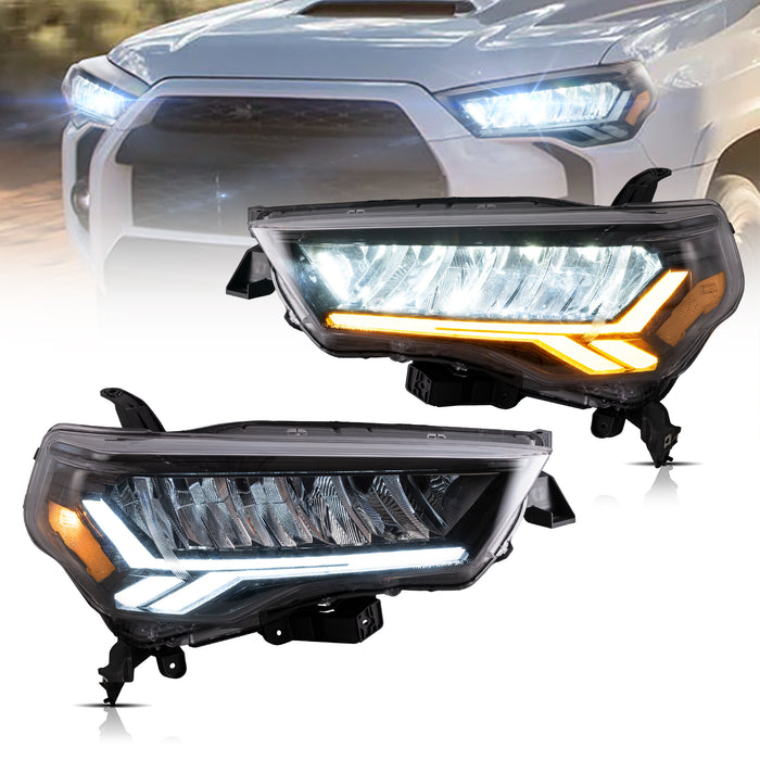 VLAND LED Phares Pour Toyota 4Runner 2014-2023 Ensemble Feux Avant