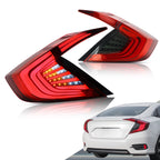 Luces traseras LED VLAND aptas para Honda Civic 10th Gen 2016-2019 montaje de lámparas traseras 4 Uds Plug-And-Play