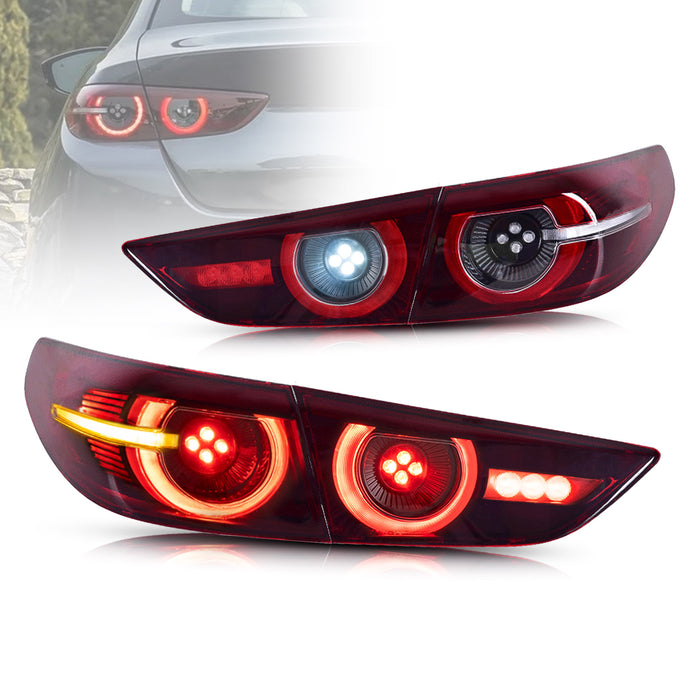 VLAND LED Tail Lights For Mazda3 Sedan 2019-2021