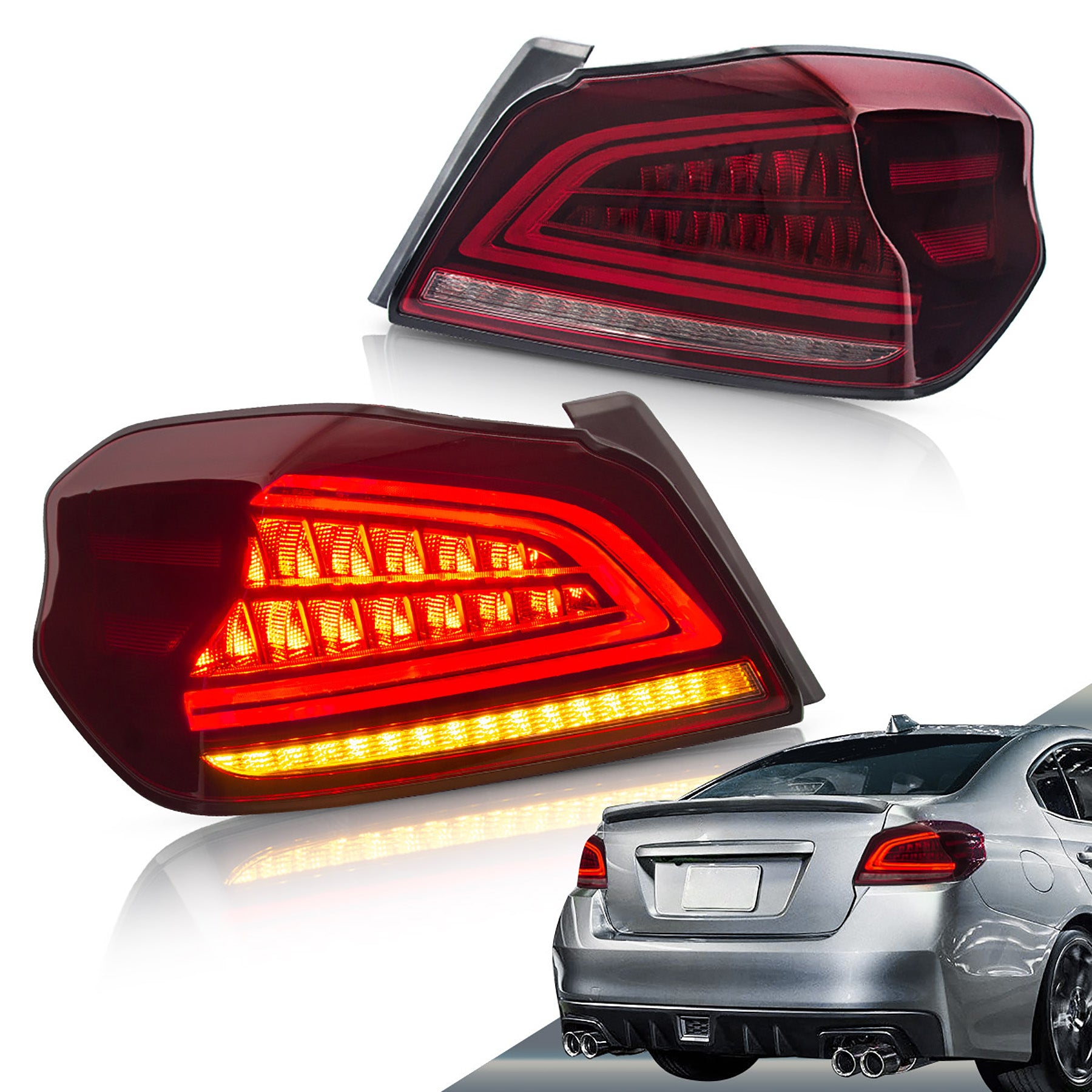 VLAND LED テールライト 2015-2021 スバル WRX / WRX STI アフターマーケット テールライト用