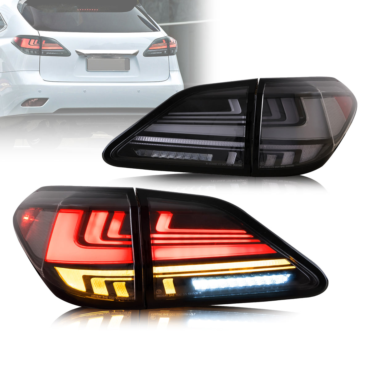 VLAND LED Rear Tail Lights For 20092014 Lexus RX 350 400h 450h 450hL