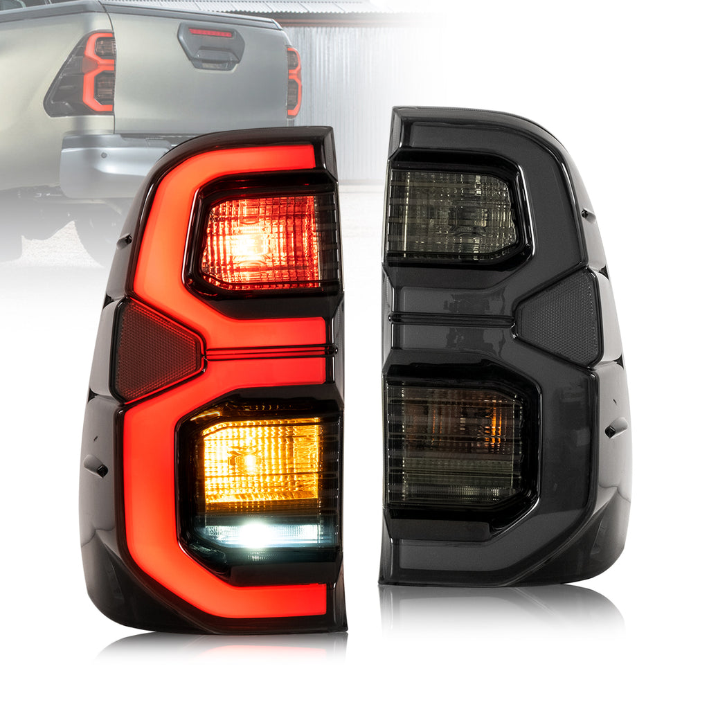 Luces traseras LED VLAND para Toyota Hilux 2015-2020, lámparas traseras