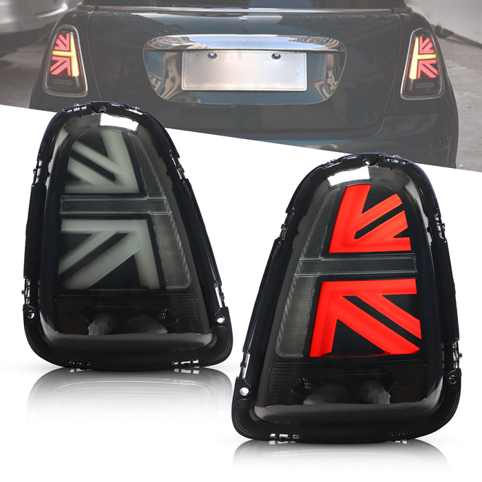 VLAND LED Taillights For 2007-2013 Mini Cooper[Hatch] R56 R57 R58 R59 Union Jack Rear lamps