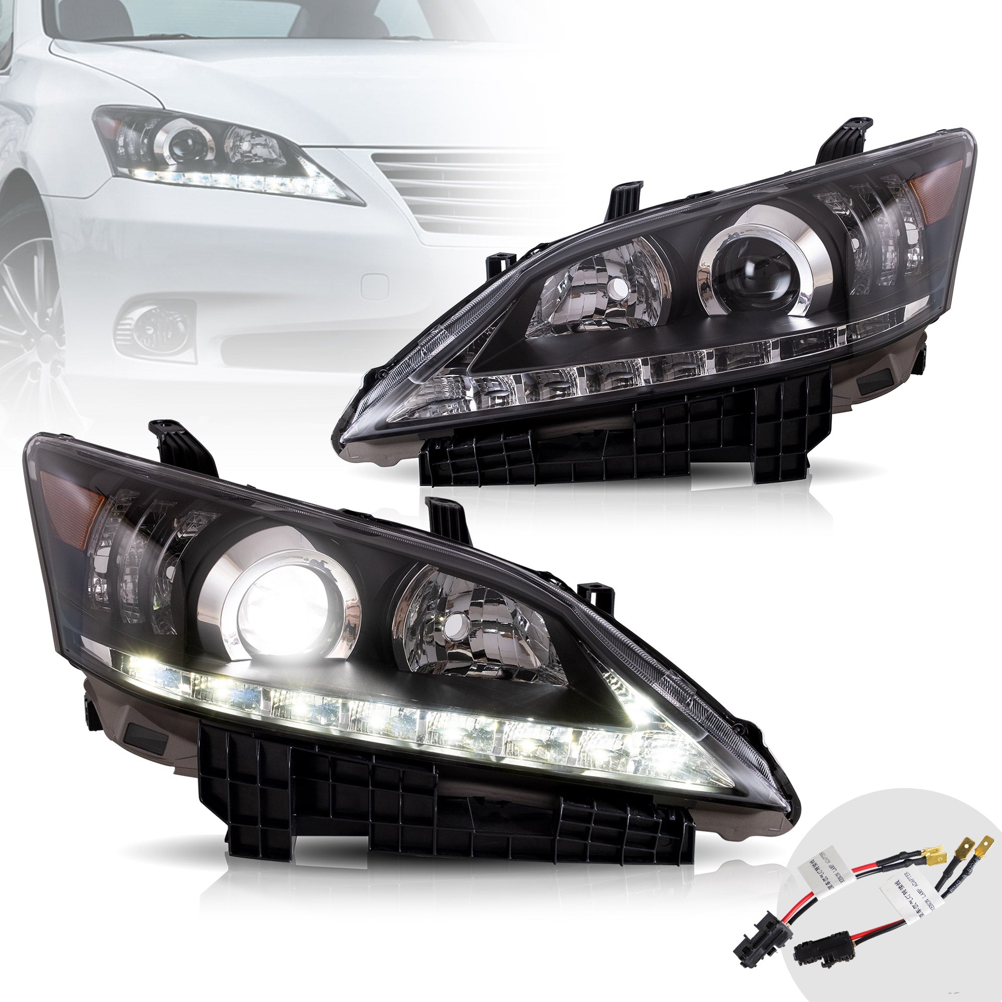 VLAND LED Headlights For 2010-2012 Lexus ES350 [XV40]