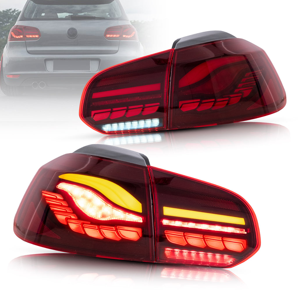 VLAND LED Taillights For Volkswagen Golf 6 MK6 2009-2014