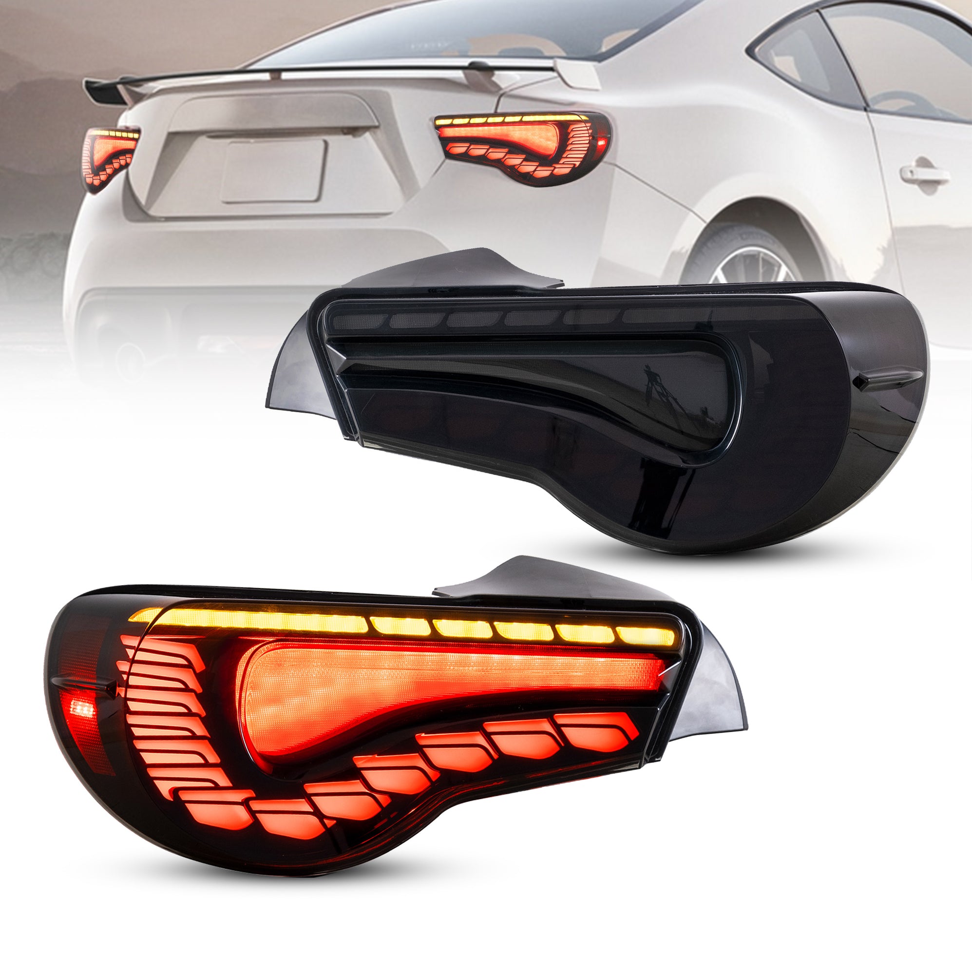 VLAND LED Tail Lights For 2012-2020 Toyota 86 GT86 & Subaru BRZ & Scio ...