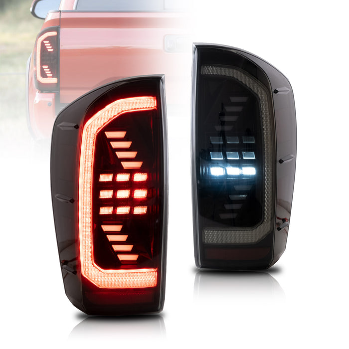VLAND LED Taillights For Toyota Tacoma 2016-2023 W/Sequential Red Turn Signals