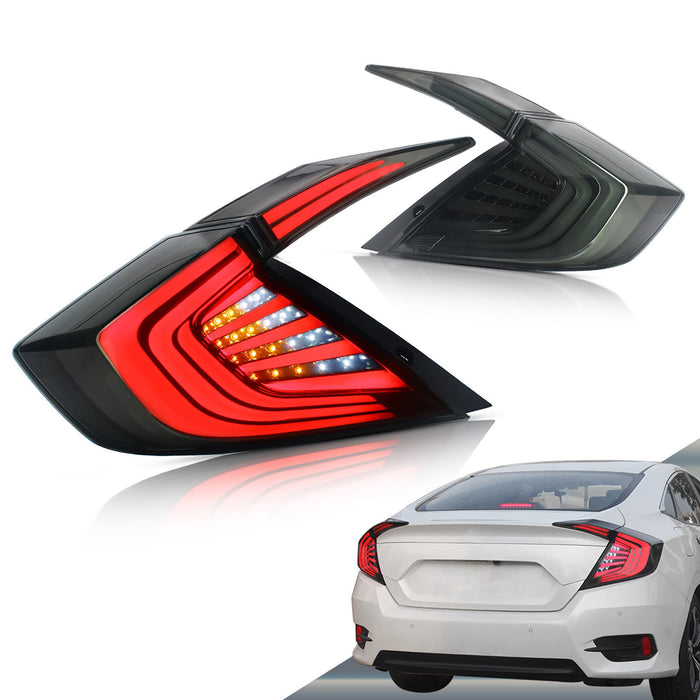 VLAND LED Taillights For 2016-2019 Honda Civic Sedan 10th Gen