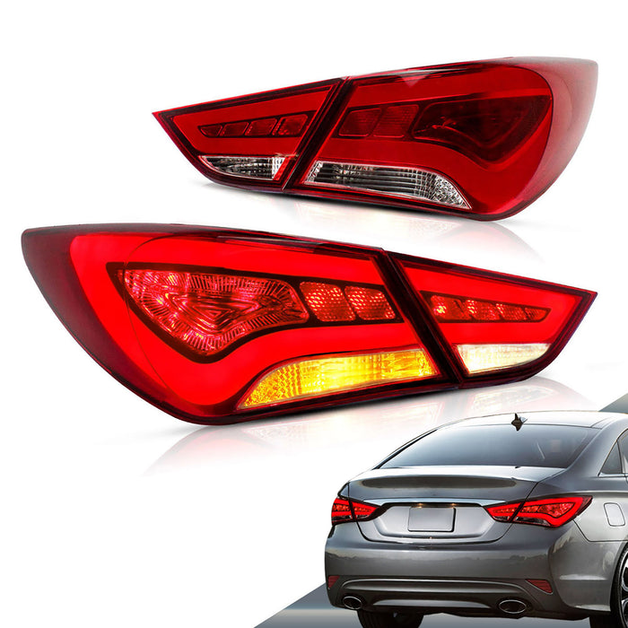 VLAND Rear Lamps For Hyundai Sonata 2011-2014 6th Gen Aftermarket Tail lights Assembly