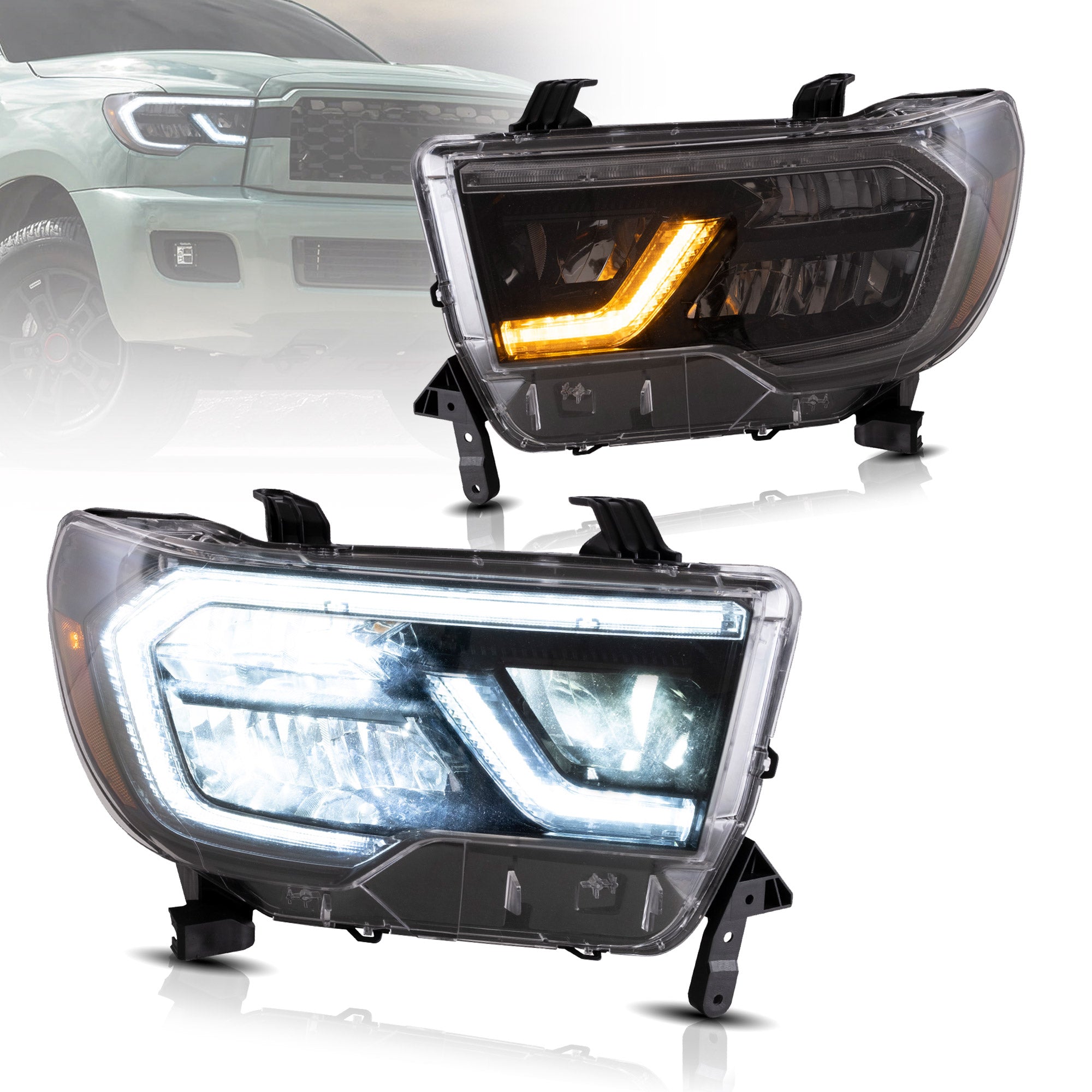 VLAND-LED-Scheinwerfer für 2007-2013 Toyota Tundra & 2008-2022 Toyota Sequoia
