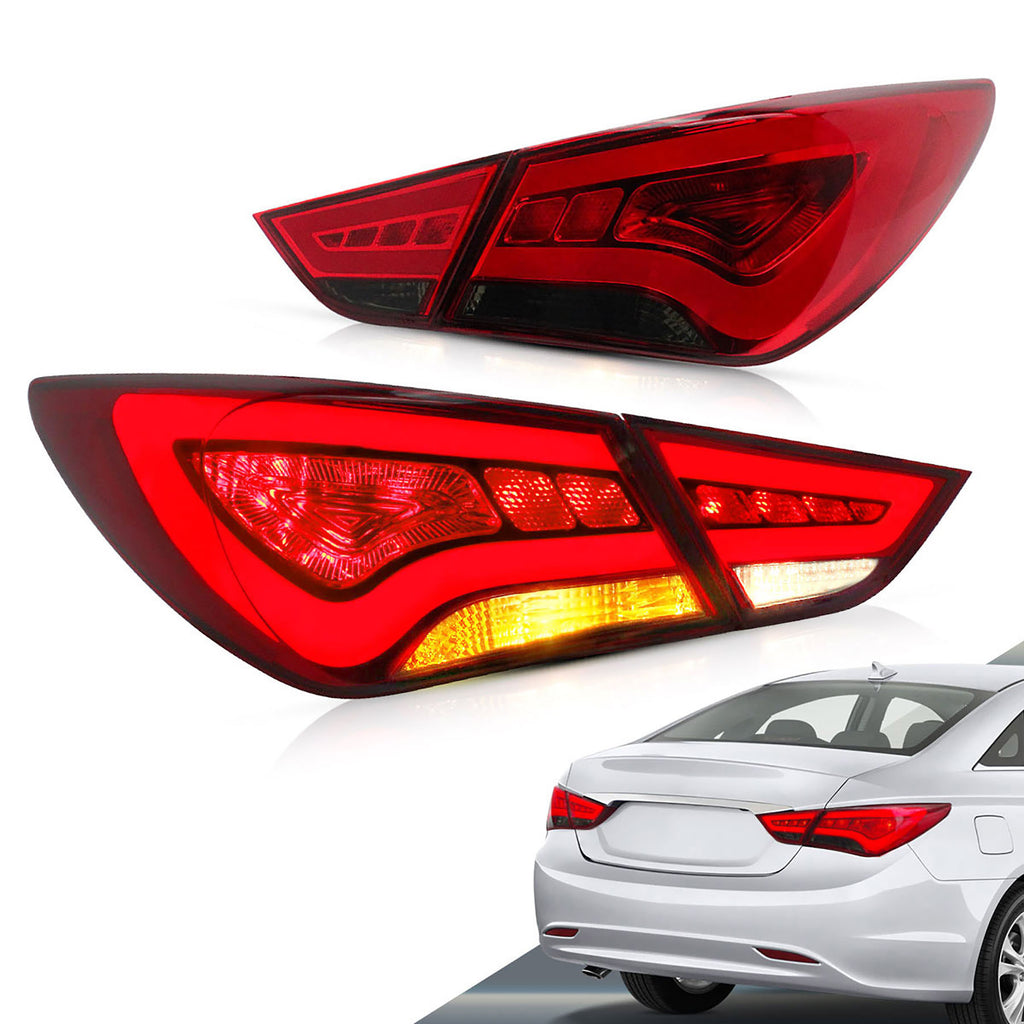 VLAND Rear Lamps For Hyundai Sonata 2011-2014 6th Gen Aftermarket Tail lights Assembly