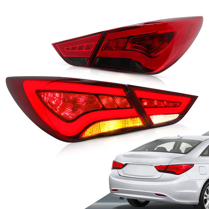 VLAND lámparas traseras para Hyundai Sonata 2011-2014 6th Gen montaje de luces traseras del mercado de accesorios