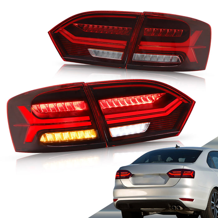 Luces traseras LED VLAND para Volkswagen Jetta mk6 2011-2014 luces traseras del mercado de accesorios