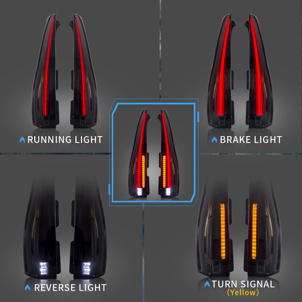 VLAND LED Taillights For 2007-2014 GMC Yukon & Chevrolet Suburban/Tahoe
