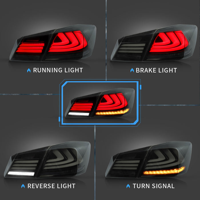 Luces traseras LED VLAND para 2013-2015 Honda Accord 9th Gen luces traseras