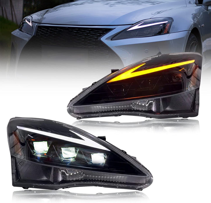 05-13 Lexus IS 250/350/F/200d/220d/300 [XE20] Full LED Aftermarket Headlights Assembly