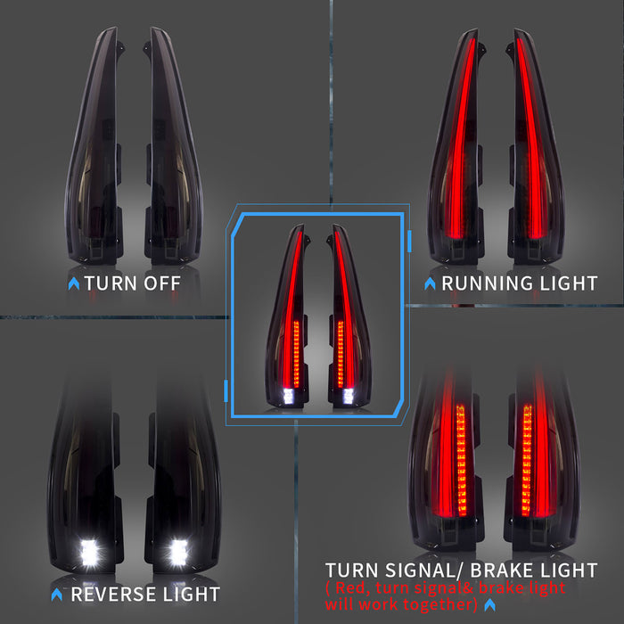 Luci posteriori a LED VLAND per gruppo lampada posteriore Cadillac Escalade / ESV 2007-2014