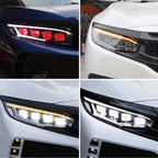 2016-2021 Honda Civic LED Front Headlights [Sedan, Hatchback, Coupe]