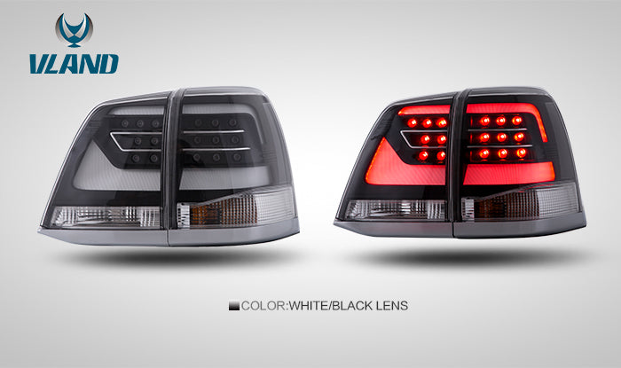 VLAND LED Tail Lights For 2008-2011 Toyota Land Cruiser J200 Aftermarket Rear Lamps