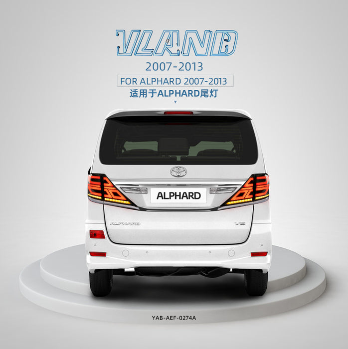 Feux arrière à LED VLAND pour Toyota Vellfire/Alphard 2007-2013