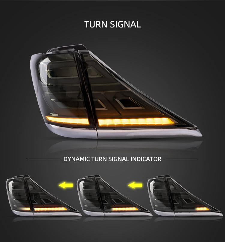 <<t19>0>LAND  LED  Tail  LighTs  For  ToyoTa  Verllfire / Alphard 2007-2013