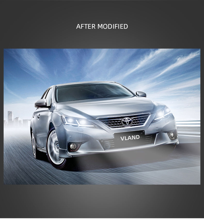 VLAND LED  ヘッドライト 2009-2012トヨタ・マークX 2代目前期用 （丰田锐志大灯/Toyota  Mark X headlights）