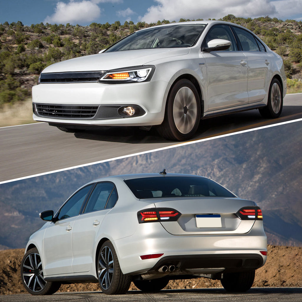 VLAND LED Headlights & Taillights For 2011-2014 Volkswagen Jetta MK6