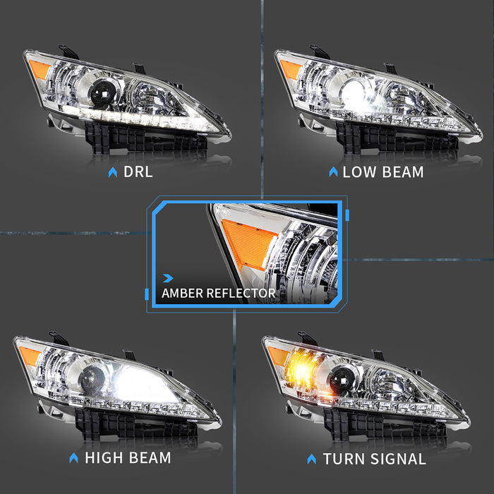 VLAND LED Headlights For 2010-2012 Lexus ES350 [XV40]