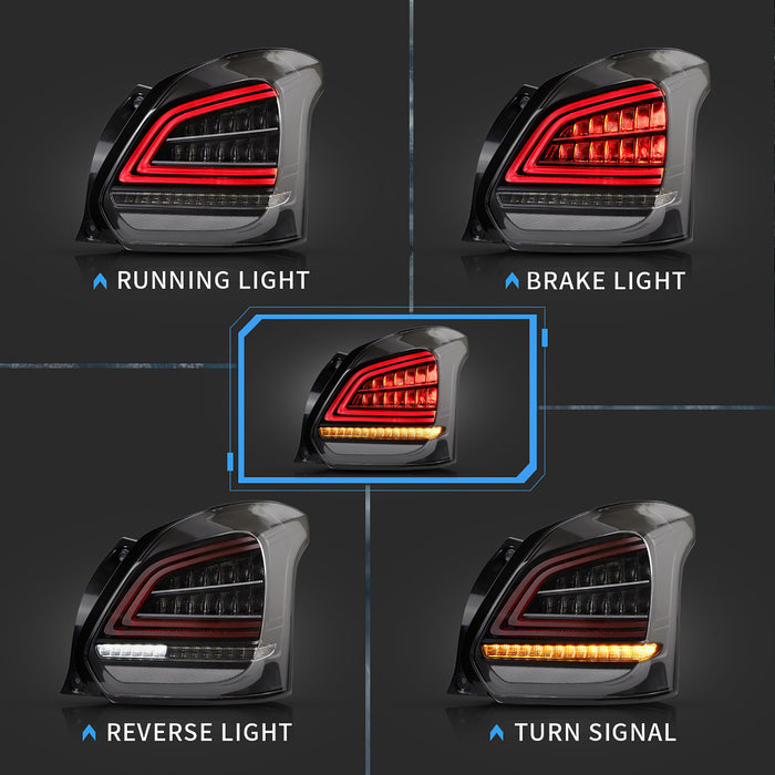 VLAND LED Tail Lights For 2017-2023 Suzuki Swift Aftermarket Taillights