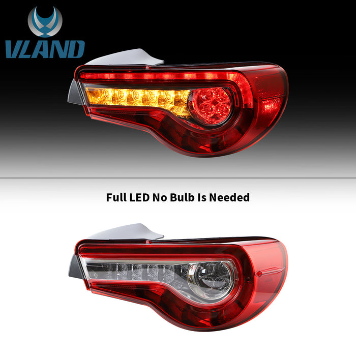 VLAND LED テールライトトヨタ 86 gt86/スバル brz/サイオン frs 2012-2020 リアランプアセンブリ