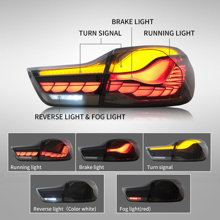 VLAND OLED-Rücklichter für BMW 4er F32 F33 F36 M4 F82 F83 2014–2020
