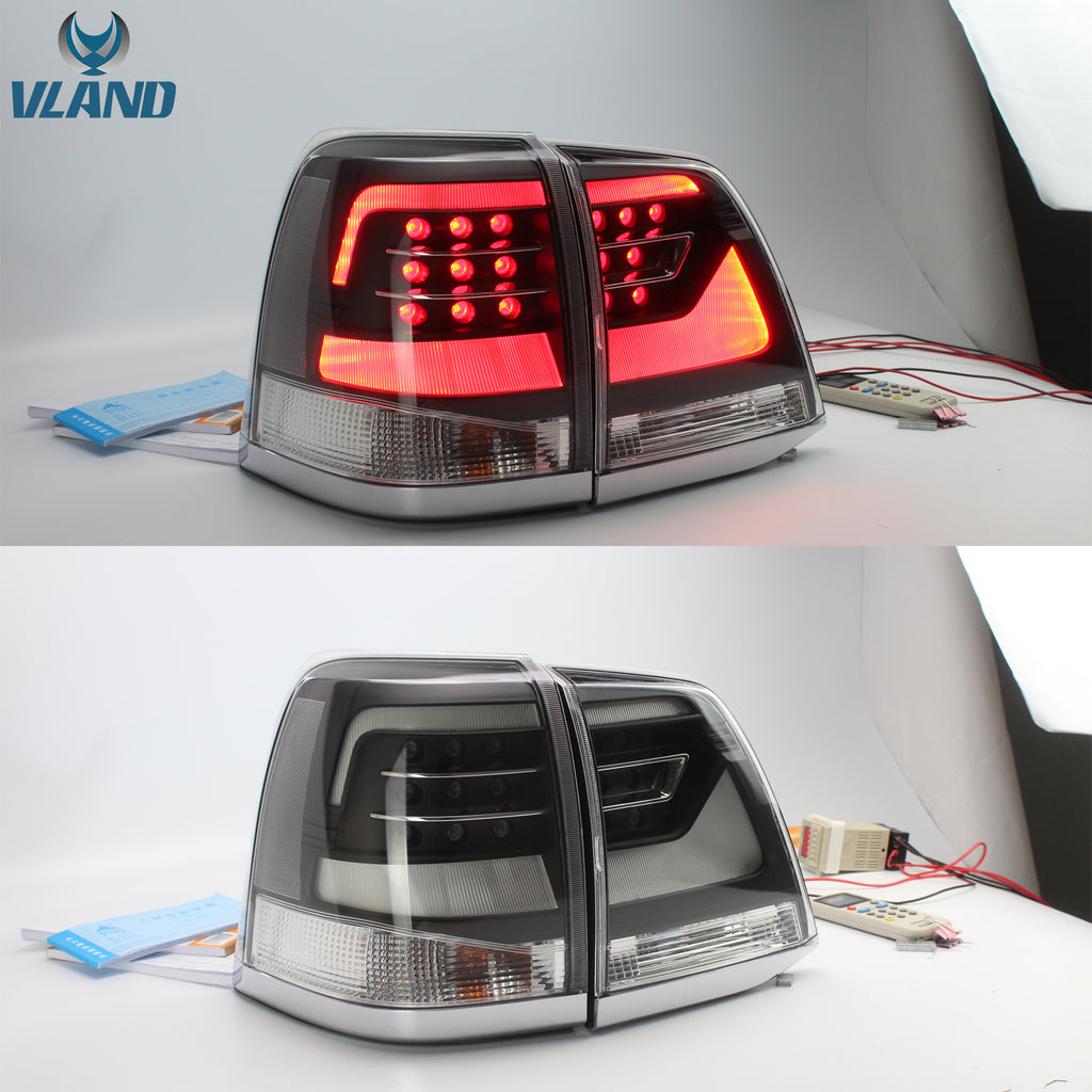 VLAND LED Tail Lights For 2008-2011 Toyota Land Cruiser J200 Aftermarket Rear Lamps