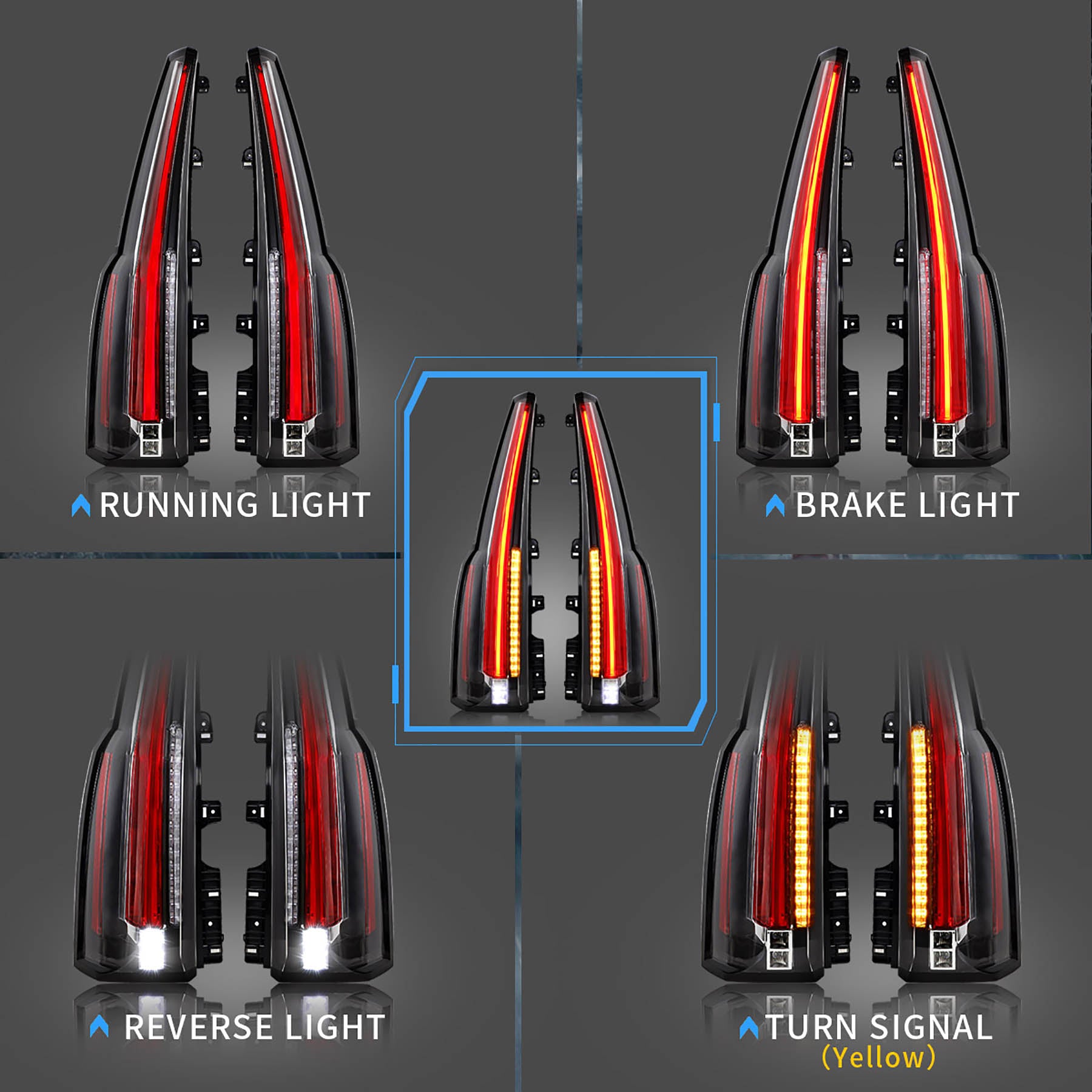 VLAND-LED-Rücklichter für GMC Yukon/XL 2015-2020