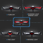 VLAND LED Rear Bumper Light For 2012-2021 Toyota 86 GT86 & Subaru BRZ & Scion FRS