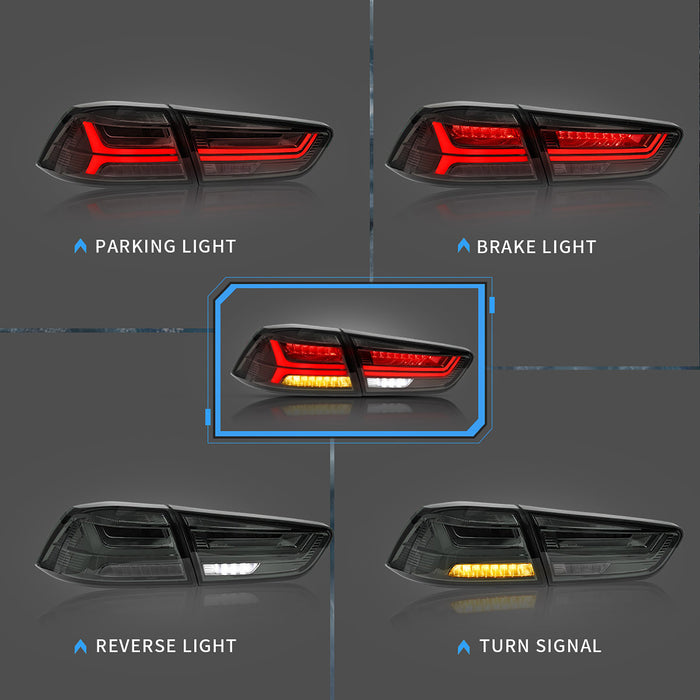 Faros delanteros LED VLAND + luces traseras para Mitsubishi Lancer 2008-2017