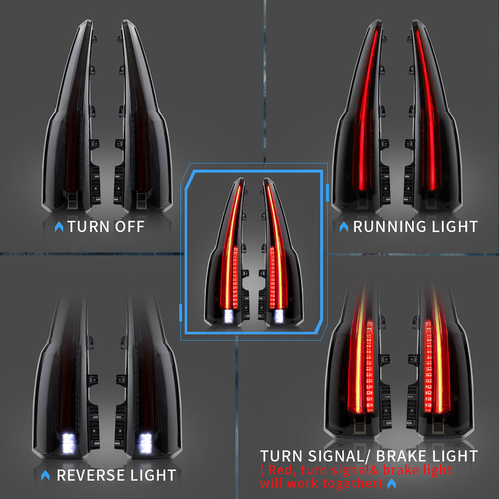 VLAND LED Tail Lights For 2015-2020 Chevrolet Suburban/Tahoe