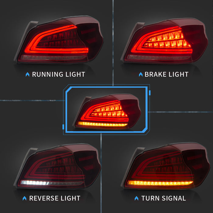 VLAND LED Tail Lights For 2015-2021 Subaru WRX / WRX STI Aftermarket Rear Lights