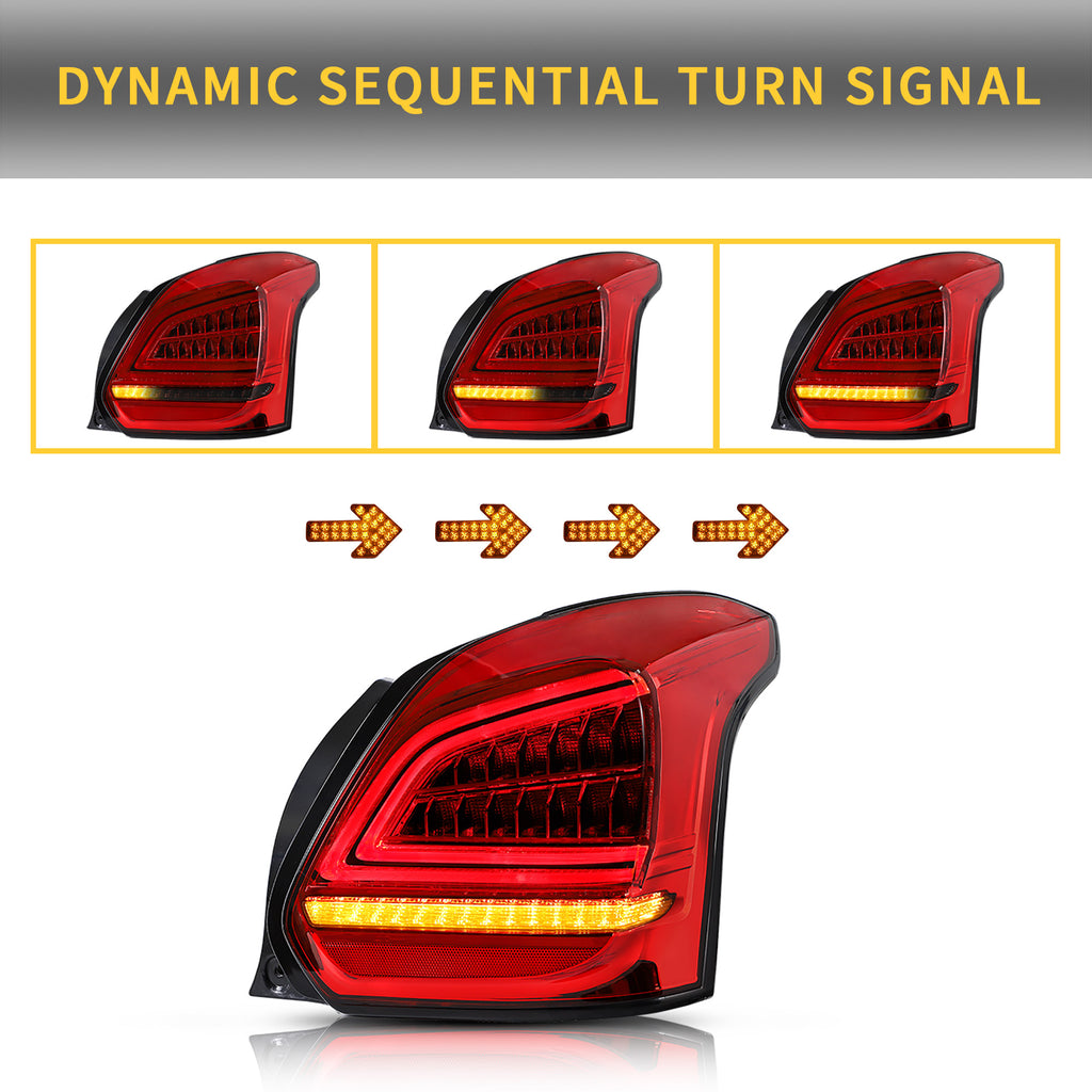 <<<<<t59>51>37>19>0>LAND  LED  Tail  LighTs  For  Suzuki  Swift 2017-2023 AfTermarkeT Rear  LighTs