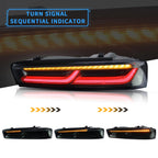 VLAND LED Taillights For 2016-2018 Chevrolet Camaro w/Sequential Turn Signal(Amber)